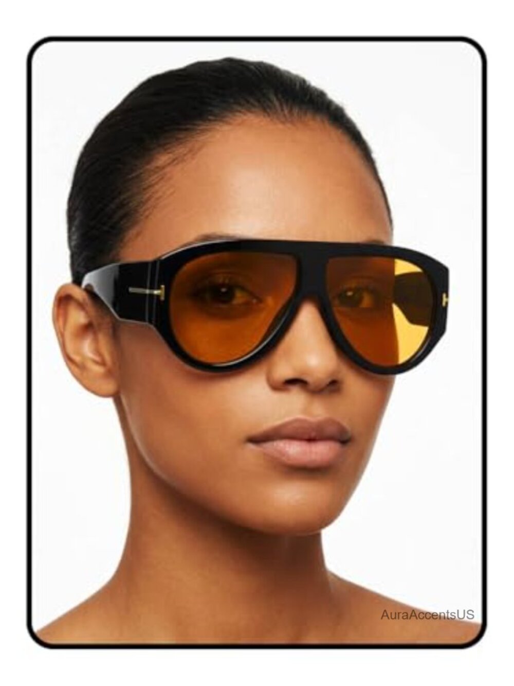 Oversized Square Aviator Sunglasses UV Protection Retro Unisex